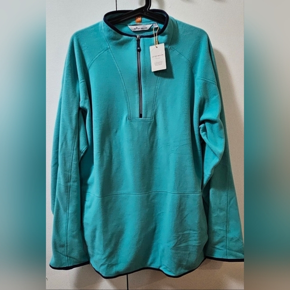 Peter Millar Thermal Flow Half Zip Micro Fleece Green Men's Size XXL - Picture 4 of 12